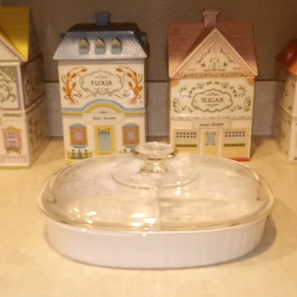 Corningware Kitchen Corning Ware Divided Casserole Dish 5 C Poshmark